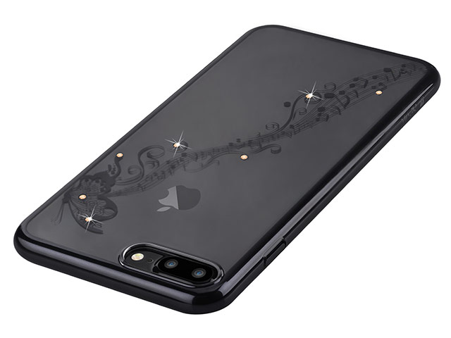 Чехол Devia Crystal Papillon для Apple iPhone 7 plus (Gun Black, пластиковый)