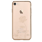 Чехол Devia Crystal Lotus для Apple iPhone 7 (Champagne Gold, пластиковый)