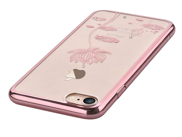 Чехол Devia Crystal Lotus для Apple iPhone 7 (Rose Gold, пластиковый)