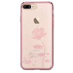 Чехол Devia Crystal Lotus для Apple iPhone 7 plus (Rose Gold, пластиковый)