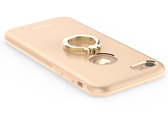 Чехол Vouni Armor 2 case для Apple iPhone 7 (золотистый, алюминиевый, кольцо)