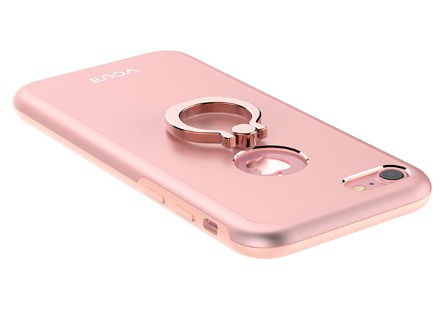 Чехол Vouni Armor 2 case для Apple iPhone 7 (розово-золотистый, алюминиевый, кольцо)