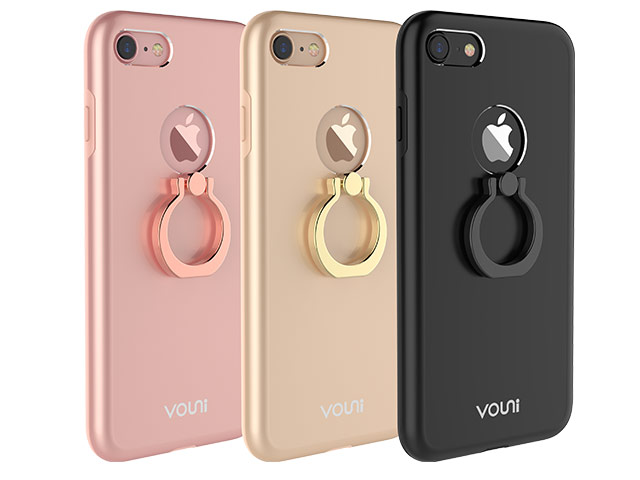 Чехол Vouni Armor 2 case для Apple iPhone 7 (розово-золотистый, алюминиевый, кольцо)