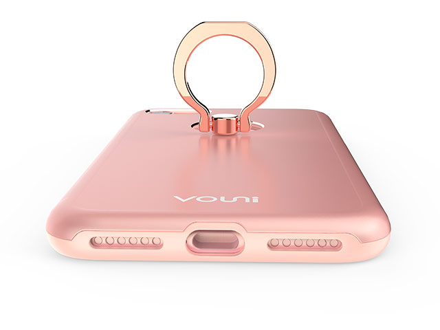 Чехол Vouni Armor 2 case для Apple iPhone 7 plus (розово-золотистый, алюминиевый, кольцо)