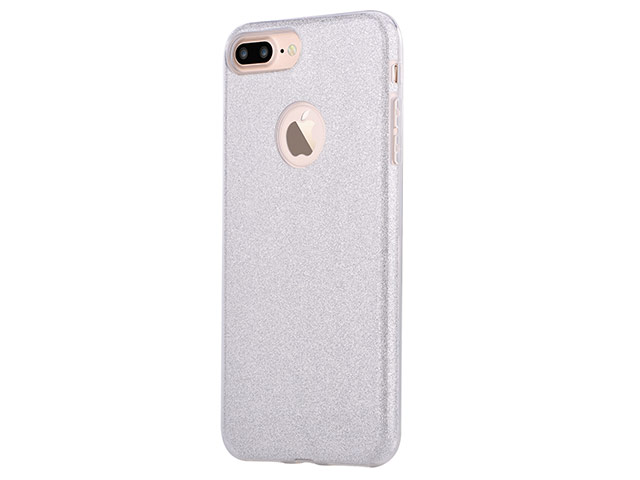 Чехол Vouni Shine cover для Apple iPhone 7 plus (серебристый, пластиковый)
