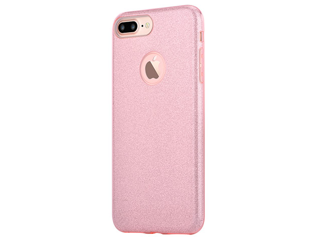 Чехол Vouni Shine cover для Apple iPhone 7 plus (розовый, пластиковый)