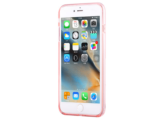 Чехол Vouni Shine cover для Apple iPhone 7 plus (розовый, пластиковый)