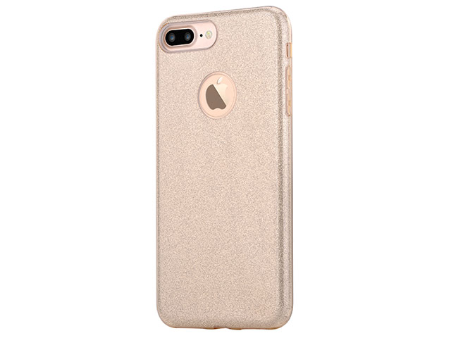 Чехол Vouni Shine cover для Apple iPhone 7 plus (золотистый, пластиковый)