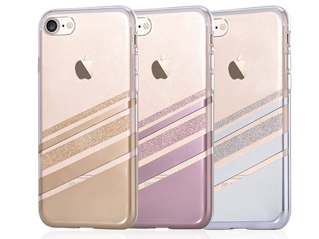 Чехол Vouni Brilliance Galaxy case для Apple iPhone 7 (серебристый, пластиковый)