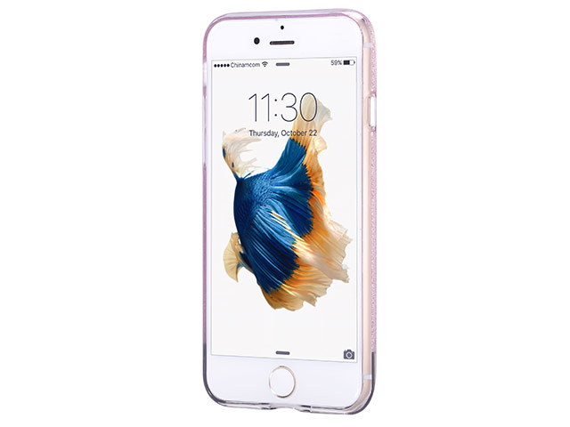 Чехол Vouni Brilliance Galaxy case для Apple iPhone 7 (розовый, пластиковый)