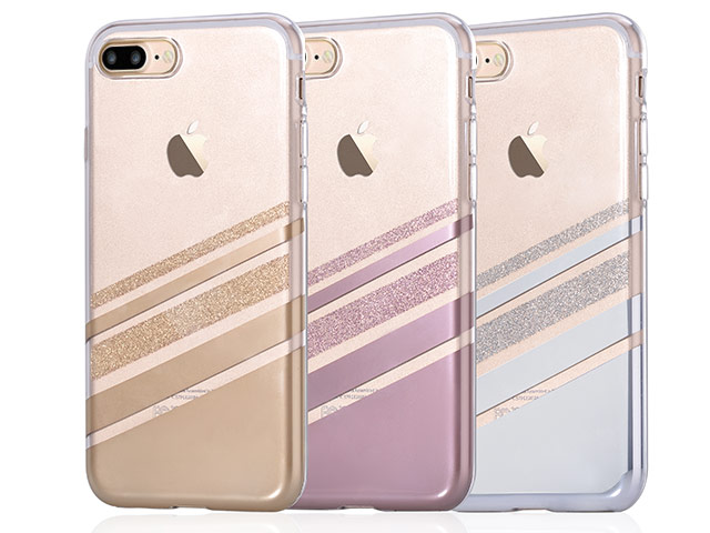 Чехол Vouni Brilliance Galaxy case для Apple iPhone 7 plus (золотистый, пластиковый)