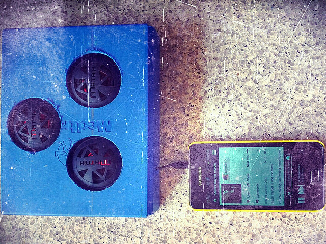 Портативная колонка Matrix Audio NRG Portable dynamic (голубая, моно)