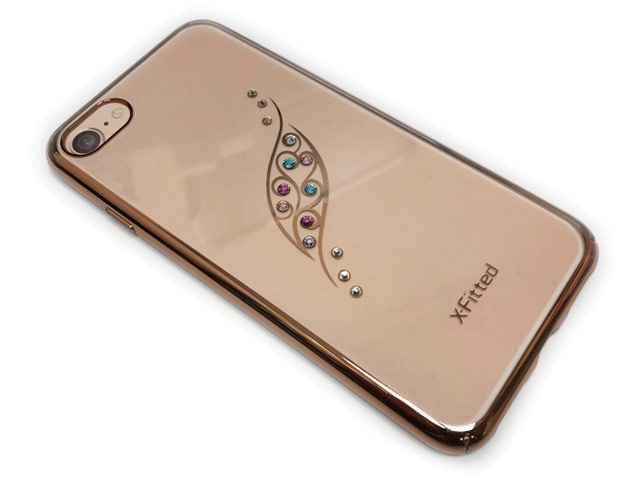 Чехол X-Fitted Graceful Leaf для Apple iPhone 7 (розово-золотистый, пластиковый)