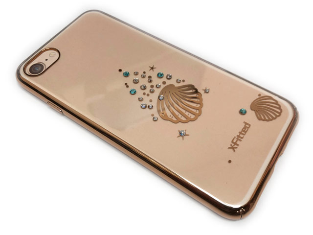 Чехол X-Fitted Undersea World для Apple iPhone 7 (розово-золотистый, пластиковый)