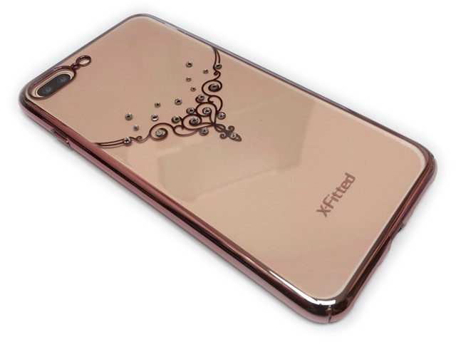 Чехол X-Fitted Forever Love для Apple iPhone 7 plus (розово-золотистый, пластиковый)
