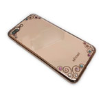 Чехол X-Fitted Perpetual Bloom для Apple iPhone 7 plus (розово-золотистый, пластиковый)