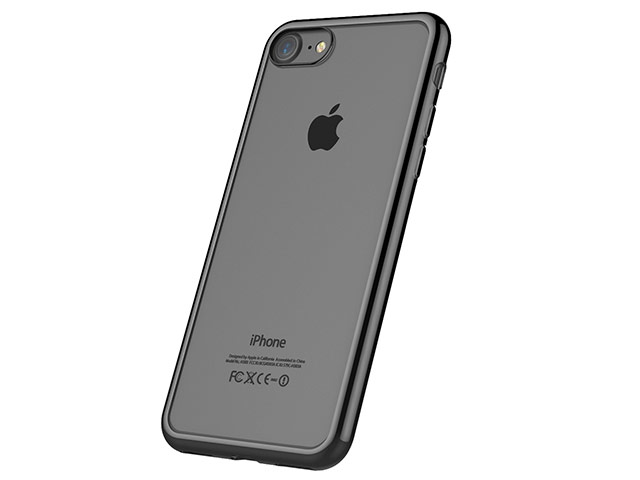 Чехол X-Fitted E-Plating Case для Apple iPhone 7 (черный, гелевый)