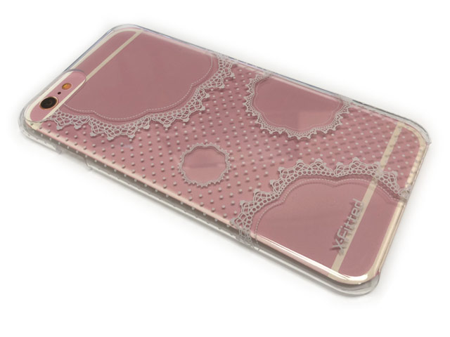 Чехол X-Fitted Pure And Fresh Lace для Apple iPhone 7 (прозрачный, пластиковый)