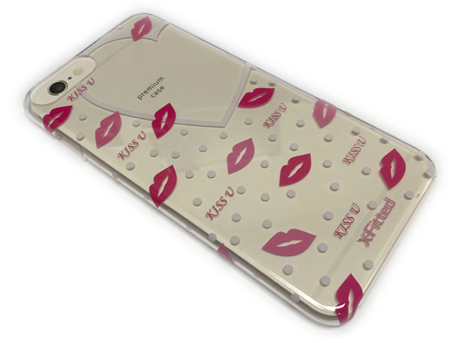 Чехол X-Fitted Angels Kiss для Apple iPhone 7 plus (прозрачный, пластиковый)