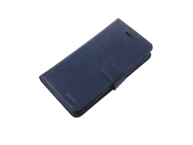 Чехол Mercury Goospery Mansoor Wallet для Apple iPhone 7 plus (синий, винилискожа)