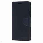 Чехол Mercury Goospery Canvas Diary для Huawei P9 lite (черный, матерчатый)