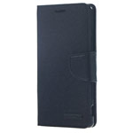 Чехол Mercury Goospery Canvas Diary для Sony Xperia Z5 (черный, матерчатый)