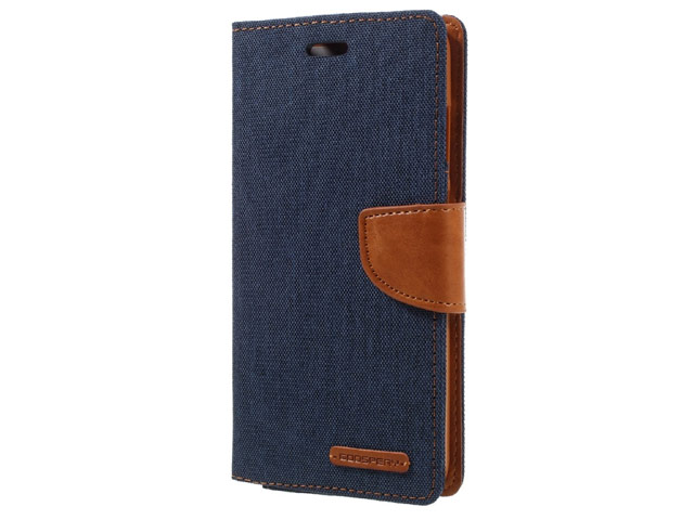 Чехол Mercury Goospery Canvas Diary для Xiaomi Redmi Note 4 (синий, матерчатый)