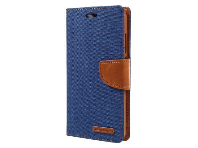 Чехол Mercury Goospery Canvas Diary для Xiaomi Redmi Note 4 (голубой, матерчатый)