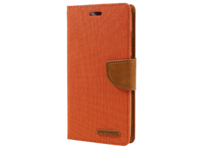 Чехол Mercury Goospery Canvas Diary для Xiaomi Redmi Note 4 (оранжевый, матерчатый)