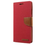 Чехол Mercury Goospery Canvas Diary для Asus Zenfone 3 Deluxe ZS570KL (красный, матерчатый)