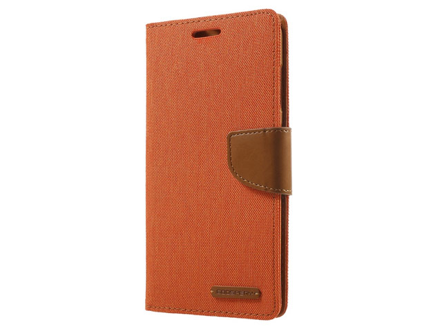 Чехол Mercury Goospery Canvas Diary для Asus Zenfone 3 Deluxe ZS570KL (оранжевый, матерчатый)