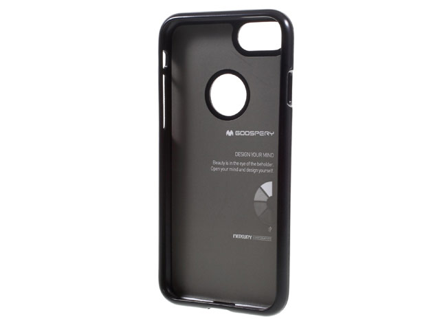 Чехол Mercury Goospery Jelly Case Hole для Apple iPhone 7 (черный, гелевый)