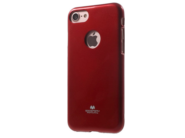 Чехол Mercury Goospery Jelly Case Hole для Apple iPhone 7 (красный, гелевый)