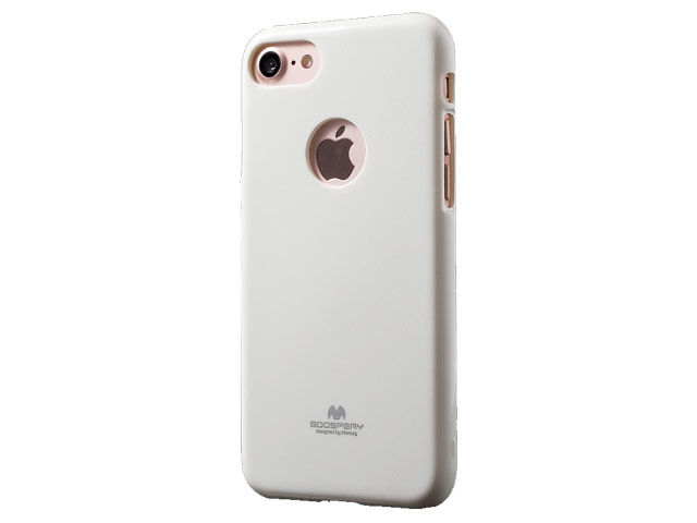 Чехол Mercury Goospery Jelly Case Hole для Apple iPhone 7 (белый, гелевый)