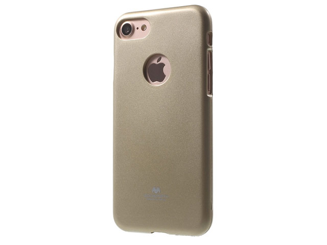 Чехол Mercury Goospery Jelly Case Hole для Apple iPhone 7 (золотистый, гелевый)