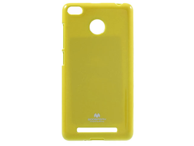 Чехол Mercury Goospery Jelly Case для Xiaomi Redmi 3 Pro (желтый, гелевый)