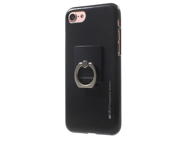 Чехол Mercury Goospery i-Jelly Ring Case для Apple iPhone 7 (черный, гелевый)