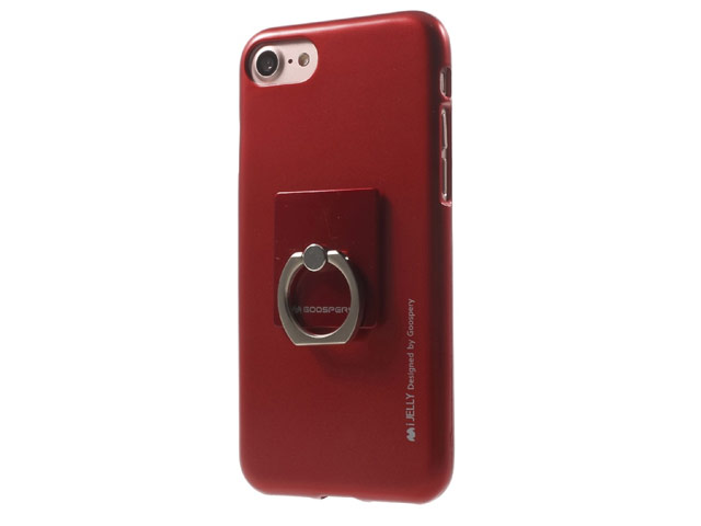 Чехол Mercury Goospery i-Jelly Ring Case для Apple iPhone 7 (красный, гелевый)
