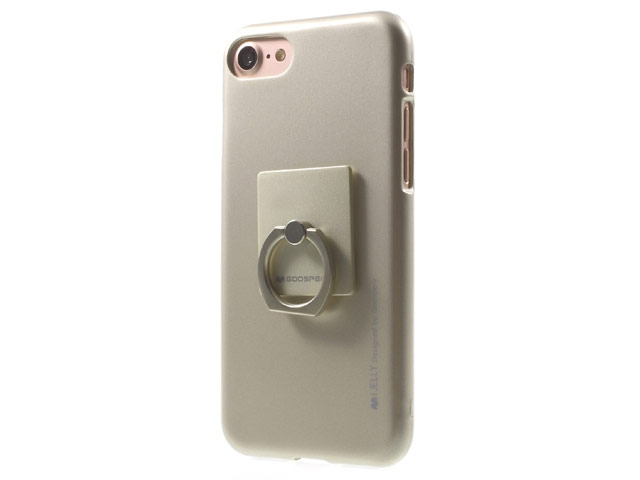 Чехол Mercury Goospery i-Jelly Ring Case для Apple iPhone 7 (золотистый, гелевый)