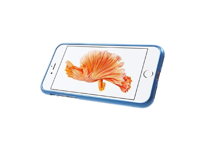 Чехол Mercury Goospery i-Jelly Ring Case для Apple iPhone 7 (голубой, гелевый)