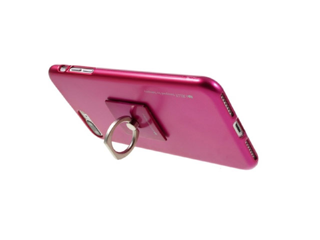 Чехол Mercury Goospery i-Jelly Ring Case для Apple iPhone 7 plus (малиновый, гелевый)