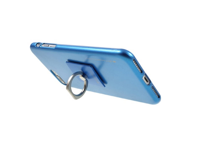 Чехол Mercury Goospery i-Jelly Ring Case для Apple iPhone 7 plus (голубой, гелевый)