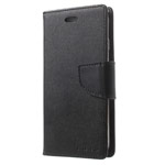 Чехол Mercury Goospery Bravo Diary для Apple iPhone 4/4S (черный, винилискожа)