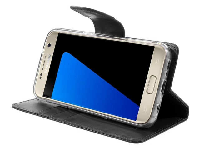 Чехол Mercury Goospery Bravo Diary для Samsung Galaxy S7 (черный, винилискожа)