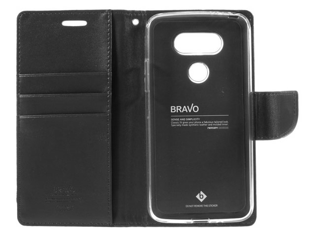 Чехол Mercury Goospery Bravo Diary для LG G5 (черный, винилискожа)