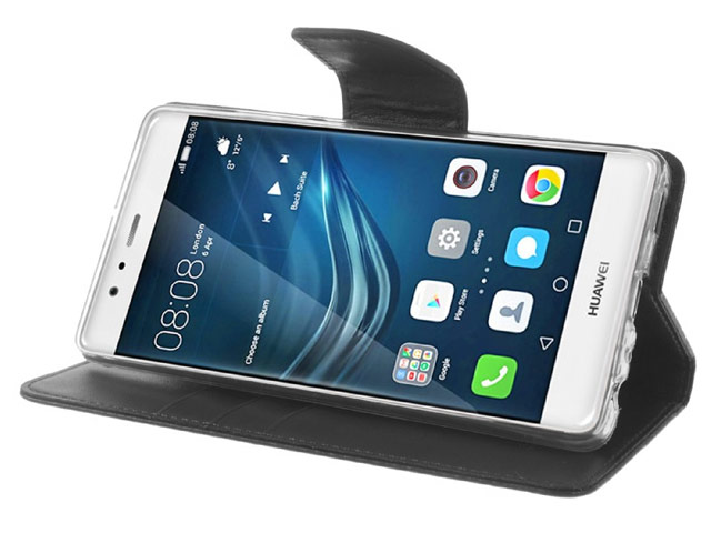 Чехол Mercury Goospery Bravo Diary для Huawei P9 plus (черный, винилискожа)