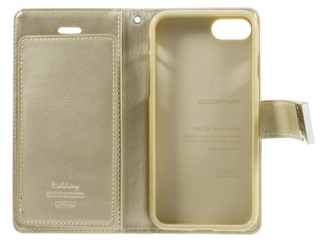 Чехол Mercury Goospery Rich Diary для Apple iPhone 7 (малиновый, кожаный)
