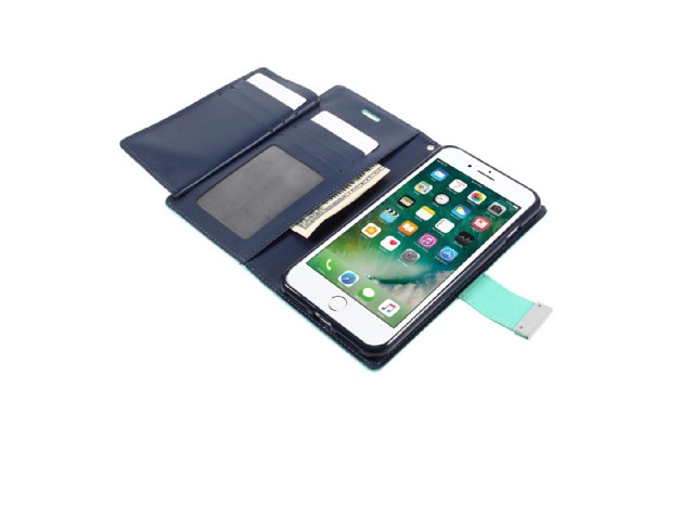 Чехол Mercury Goospery Rich Diary для Apple iPhone 7 (голубой, кожаный)