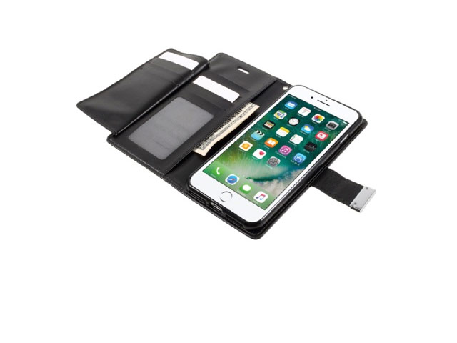 Чехол Mercury Goospery Rich Diary для Apple iPhone 7 plus (черный, кожаный)