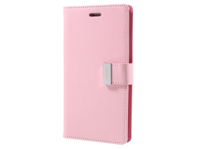 Чехол Mercury Goospery Rich Diary для Apple iPhone 7 plus (розовый, кожаный)